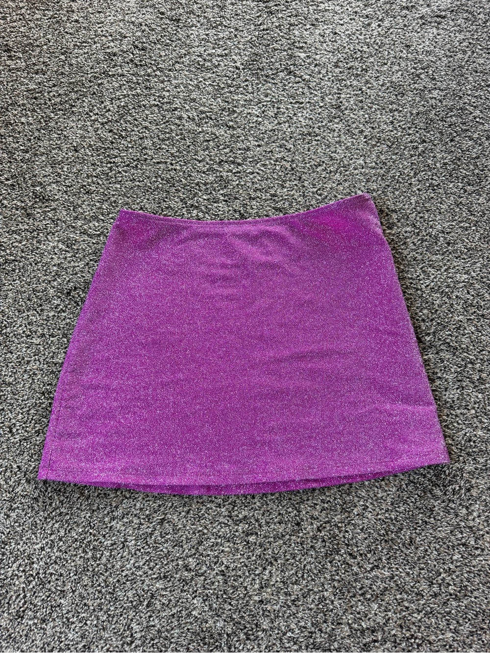 PINK Victoria's Secret Shimmery Purple A-Line Mini Skirt